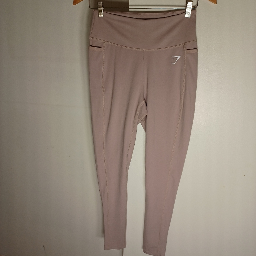 Gymshark Roseblush Pink Women's Leggings Sz Medium W/POCKETS